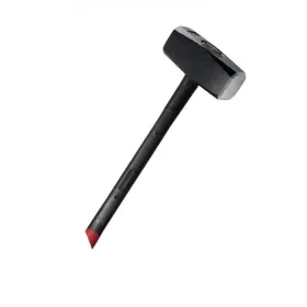 Standard-Massehammer schwarz - 8 kg - Fasergriff