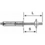 Anchor sbs fischer - 9 / 5 m5x40 - Stahl