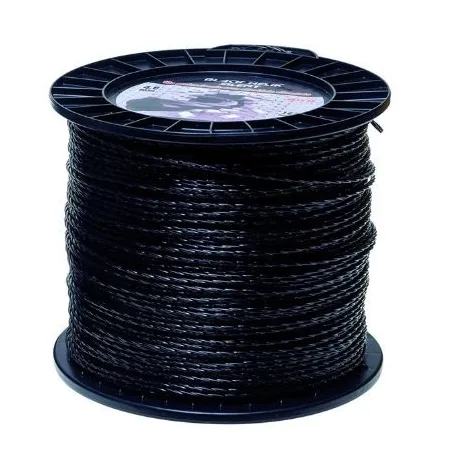 Freischneider-Schnur Pro schwarz - mm.3 mt. 285 - superstark spiralförmig