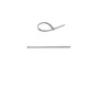 Weiße Kabelbinder aus Nylon – 760 x 9,0 mm – 100 Stück