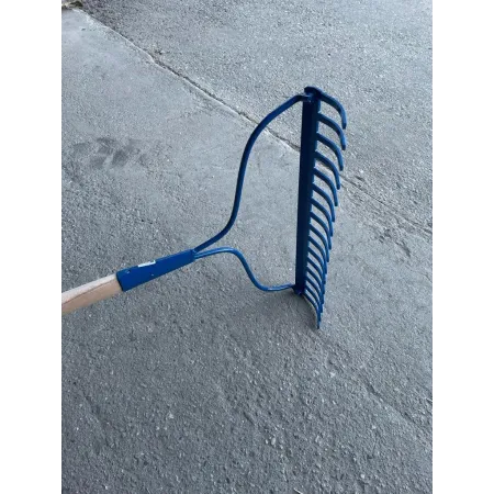 Rechen mit Zugstange - 16 Zähne - Stiel