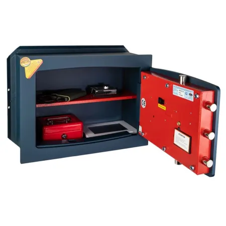 Goldfarbener digitaler Wandtresor 340x460x240