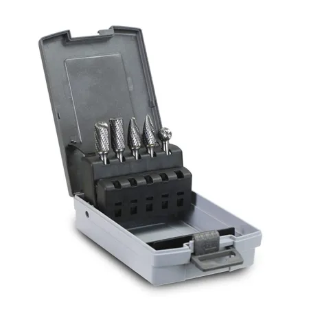 Serie von Hartmetallfräsern - 6 mm Schaft. - 5 Stücke