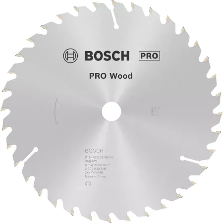 Bosch Widia-Kreissägeblatt – 184 x 16-d.36 – op. Holz