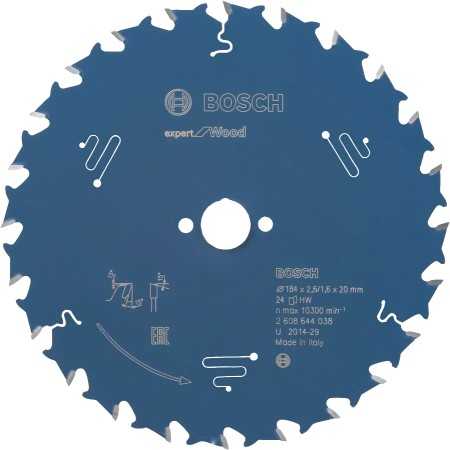 Kreissägeblatt Widia Bosch - 184x20-d.24 - Experte für Holz