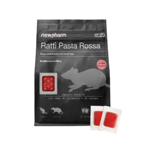 Roter Rodentizid-Köder in Paste - Newpharm - 150-g-Beutel