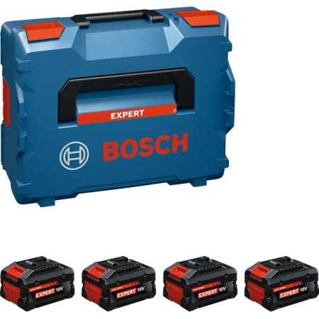 Starterset mit 4 Bosch Expert Exba Batterien (4 Stück, 5,5 Ah)