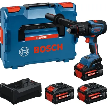 Bosch Expert Akku-Bohrschrauber – EXSR18V-150 + Akku – mit 2 x 8-Ah-Akkus + 1 x 5,5-Ah-Ladegerät