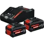 Bosch Expert Starterset 8 Ah – 2 x 8-Ah-Akkus – mit Ladegerät