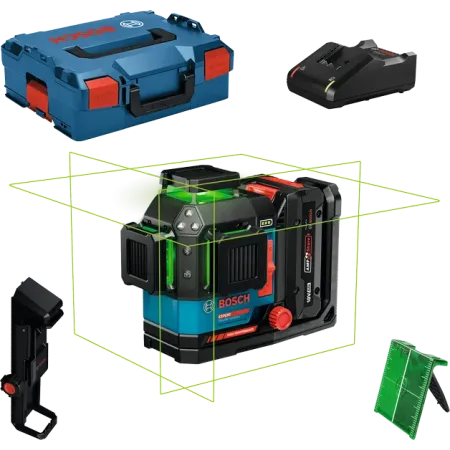 Bosch Expert 2 Laser-Nivelliergerät - EXLL18V-120-33CG - mit Zubehör und Akku + Ladegerät.
