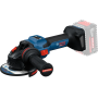 Bosch Expert 125 EXWS 18V-15S Winkelschleifer mit 2 Akkus und Ladegerät
