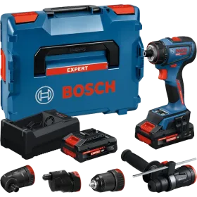 Bosch Expert Akku-Bohrschrauber - EXSR18V-90FC Zubehör - mit 2x4AH + 4 Bohrfutter