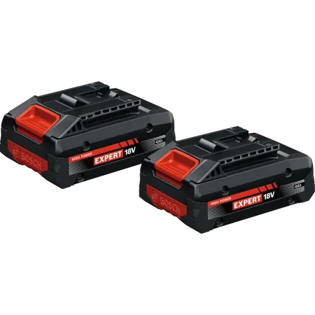 Batteriesatz mit 2 Stück Bosch Expert - Exba 18V-40 Nr. 2 - 2 4Ah Batterien