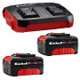 Einhell Start Pro Akku-Set – 2 x 4 Ah + Ladegerät – Pro-Linie mit Doppelladegerät