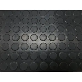 Lastra gomma bollo - mm. 3 - h.120 - nera