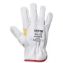 Weiße Blumenhandschuhe - 214-top - Größe 10