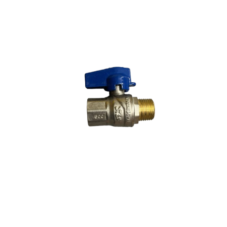 Evolution Normgasventil - 1/2 - mf - blauer Hebel-mf