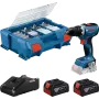 Bosch GSR 18V-55 Akku-Bohrschrauber – 2 x 4,0 Ah Pick&Click
