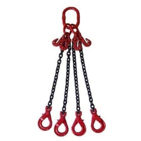 4-armiger Kettenanhänger – 8 mm – 4 m – 4,2 m – mit Kürzhaken