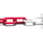 Kette weiß/rot - mm.5-verzinkt -